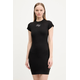 HUGO Vsakodnevna obleka 50537240 Črna Slim Fit