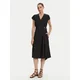 TWINSET Poletna obleka 251TT2072 Črna Loose Fit