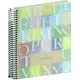 Unipapel Notes spiralni A6 črte trde platnice, 120 listov,Papyrus