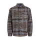 JACK & JONES Srajca JORDENVER opal/čokolada/pegasto siva/bela