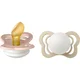BIBS Couture Glow Natural Rubber Size 1: 0+ months duda Blush/Vanilla 2 kos
