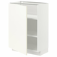 METOD Podni element s policama, bela/Vallstena bela, 60x37 cm
