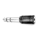 Zvočna redukcija, Jack (6,3 mm) moški - Jack (3,5 mm) ženski, stereo, črna