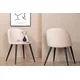 Venture Design Jedilni stol žametni šivi 57x76,5x50 cm bež