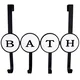 shumee AWD NOTRANJOST 1482 Obešalnik za vrata KOPALNICE črne kovine