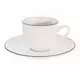 Orion Bele porcelanaste skodelice s krožnikom DECORA 100 ml 2 kosa.