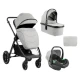 KikkaBoo Kolica Ava 3in1 set sa I-SIZE autosedištem i tvrdom korpom Grey (KKB13062)