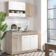 Homestyle4U Kuhinjska omara, 120x60x206,5 cm, bela