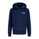 Jack & Jones Junior Majica JJEBrandes temno modra / temno siva / bela