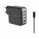 Conceptronic Conceptronic 4-Port 100W GaN USB PD polnilnik, črn