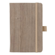 Beležnica Woody mini, A6, rjava, 96 listov