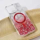 Maska Magsafe Glitter za iPhone 16 Pro Max 6.9 crvena