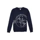 GUESS Pulover mornarska / bela