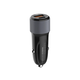 Auto punjač LDNIO C510Q/ QC3.0 38W (total) Type-C kabel crni