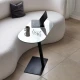 Hanah Home Klub sto Ovale Lungo 70x75x35cm Crni