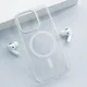 Maska za iPhone 16 Pro Berlia Crystal Armor Magnetic transparent bela