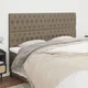 Uzglavlje taupe 180x7x118/128 cm tkanina