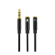XO 2v1 avdio adapter NB-R197 3,5 mm jack M- 2x 3,5 mm jack Ž 0.23m