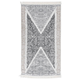 VIDAXL pamučni tepih (120x180cm), crno-sivi