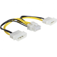 Delock Električni priključni kabel [1x ATX-vtičnica 8pol. (4+4) - 2x IDE-električni vtič 4pol.] 0