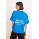 Trendyol Majica azur/bela