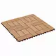 Pločice za decking 22 pcs Tikovina 30 x 30 cm
