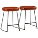 Vidaxl vidaXL Barski stoli, komplet 2 kosov, temno rjavi, 40x29,5x53 cm
