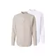 JACK & JONES Srajca JJESUMMER pegasto siva/bela