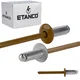 Aluminijaste odprte zakovice 4,8x10 mm RAL 8003