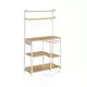 Songmics Kuhinjska polica 40x90x165.5 cm rjava