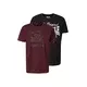 LONSDALE Majica Torbay  oliva / bordo / črna / bela