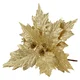 Festa Novogodišnja dekoracija Cvet Blossom, 28 cm, Zlatne boje