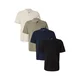 JACK & JONES Majica JJKAne ecru / marine / kaki / črna