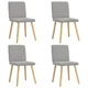 Vidaxl Jedilni stoli 4 kosi Cloud Grey Fabric