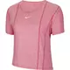 Nike W NK ICNCLSH SS CITY SLEEK, ženska majica za trčanje, pink CU3032