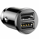 BASEUS Grain 2x USB 5V 3,1A polnilec za avto (črn)
