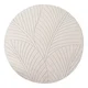 Kremno bela okrogla notranja in zunanja preproga o 120 cm Nova 1203 – Ayyildiz Carpets