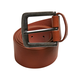 Imitation leather belt cognac brown
