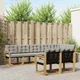Set vanjskih sofa s jastukom 8 pcs Bijela i svjetlosiva