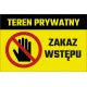 shumee Tabla prepovedanega vstopa 20x30 cm PVC T028