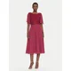 Swing Cocktail obleka 5AI02500 Bordo rdeča Regular Fit