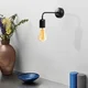 Opviq Zidna lampa E27 Max 40W, Crna