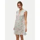 VERO MODA Obleka VMAlba zelena / pastelno oranžna / roza / bela