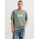 JACK & JONES Majica JORNORREBRO kremna/zlata/žad