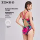 Zoke Ženski jednodelni kupaći kostim, Roze-crni