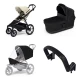 Mestni voziček Thule Urban Glide 4-wheel Soft beige + Bassinet Black SET 4in1