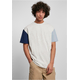 Organic Oversized T-Shirt Colorblock Light Grey