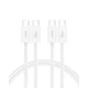 Belkin 2-paket pletenih USB-C na USB-C kablov (2x 1,5m) - 240W