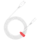 CANYON cable Onwire 18TP USB-A to USB-C 2m,18W TPE 2m White - CNS-AC18SC20W
