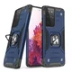 slomart Wozinsky Ring Armor oklepno hibridno ohišje ovitek + magnetni držalo Samsung Galaxy S22 Ultra modre barve